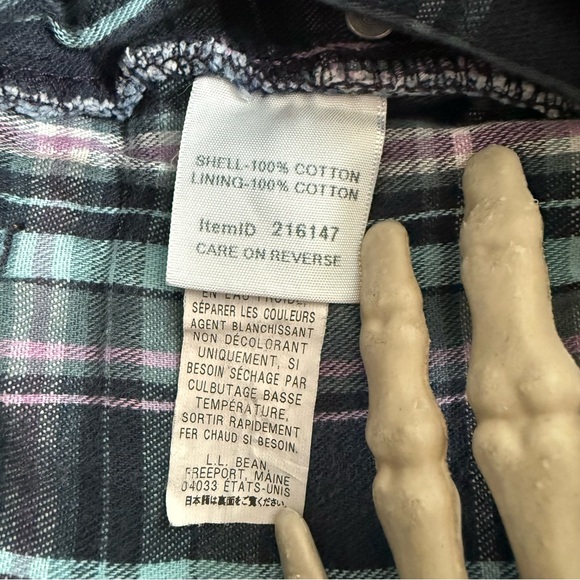 Vintage 2000s LL Bean Flannel Lined Denim Jeans ~ 32 X 28 - Picture 9 of 9